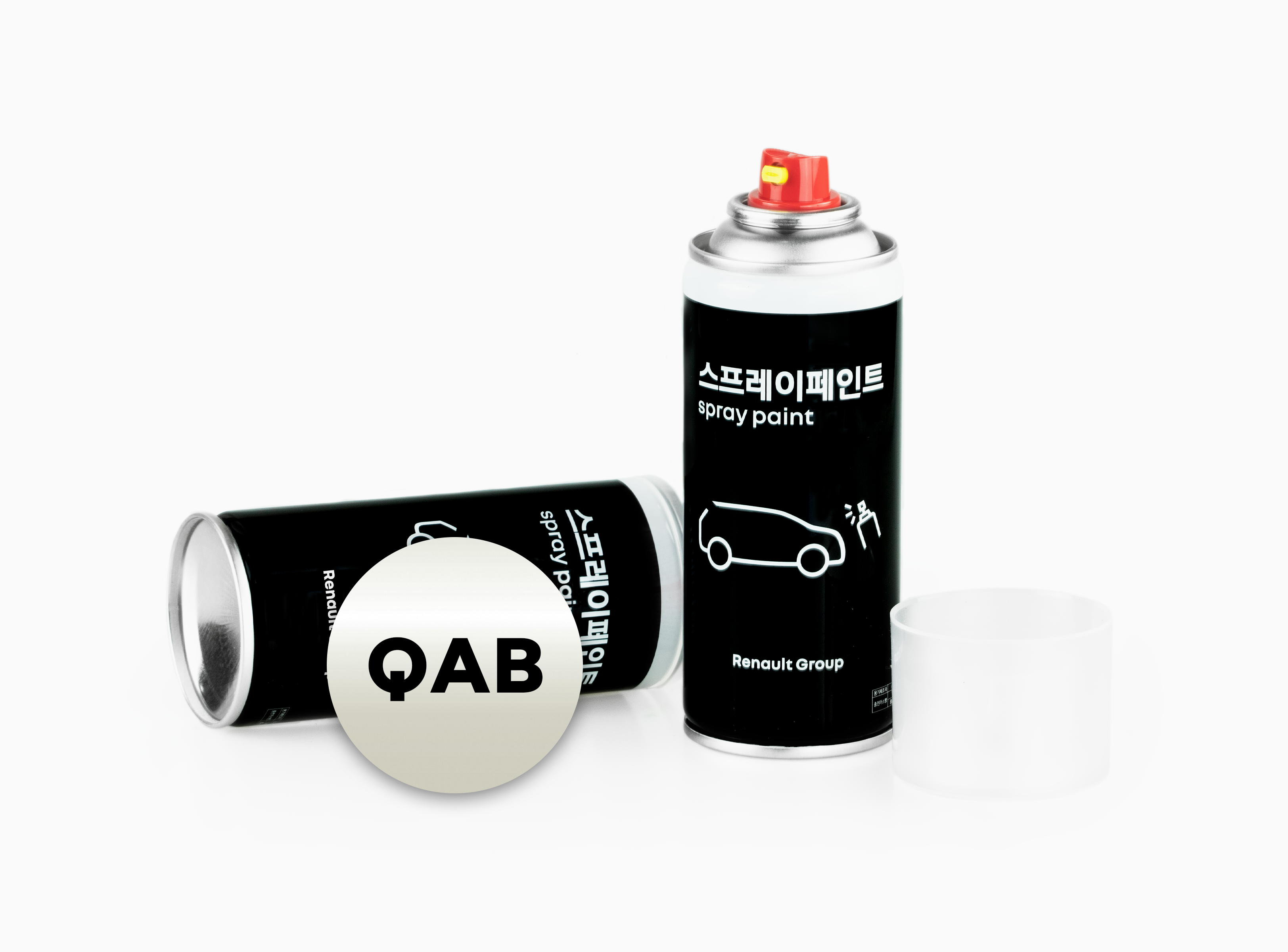 르노 스프레이 페인트 QAB (닛산화이트 펄)