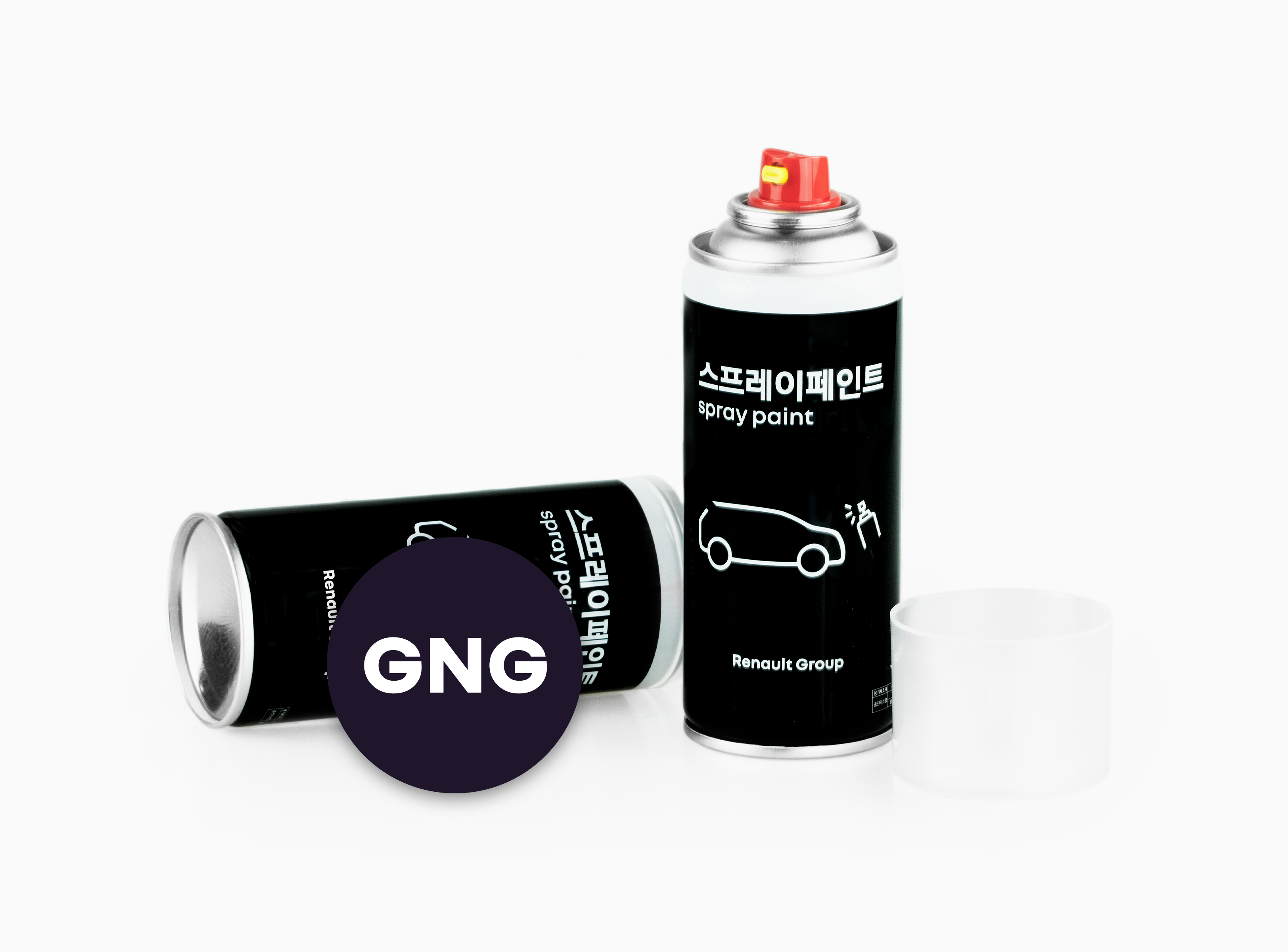 르노 스프레이 페인트 GNG (아메시스트 블랙)