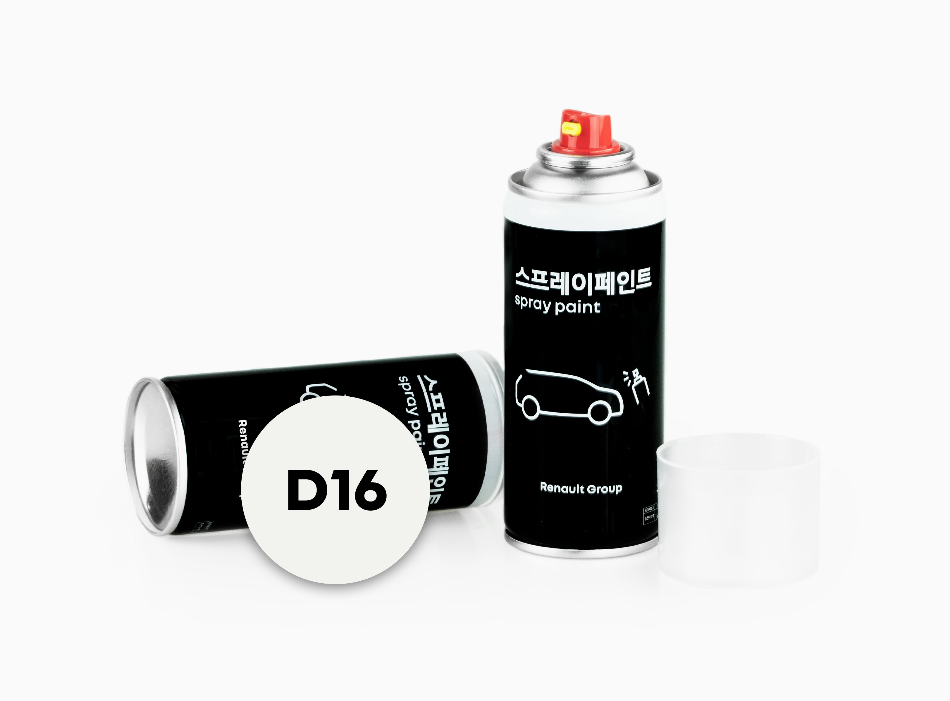 르노 스프레이 페인트 D16 (솔리드 아이보리)