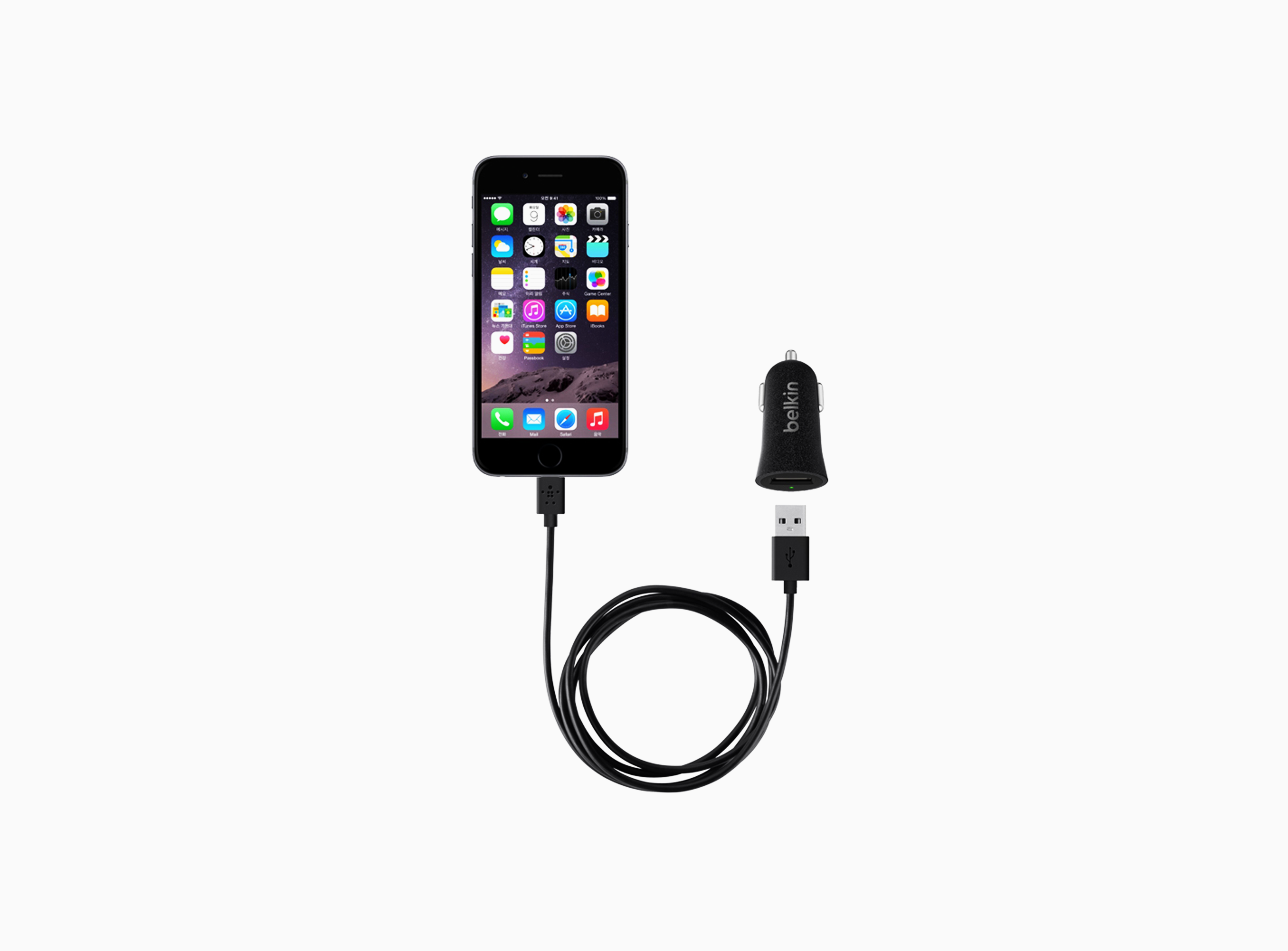 휴대폰 충전기 벨킨 화이트